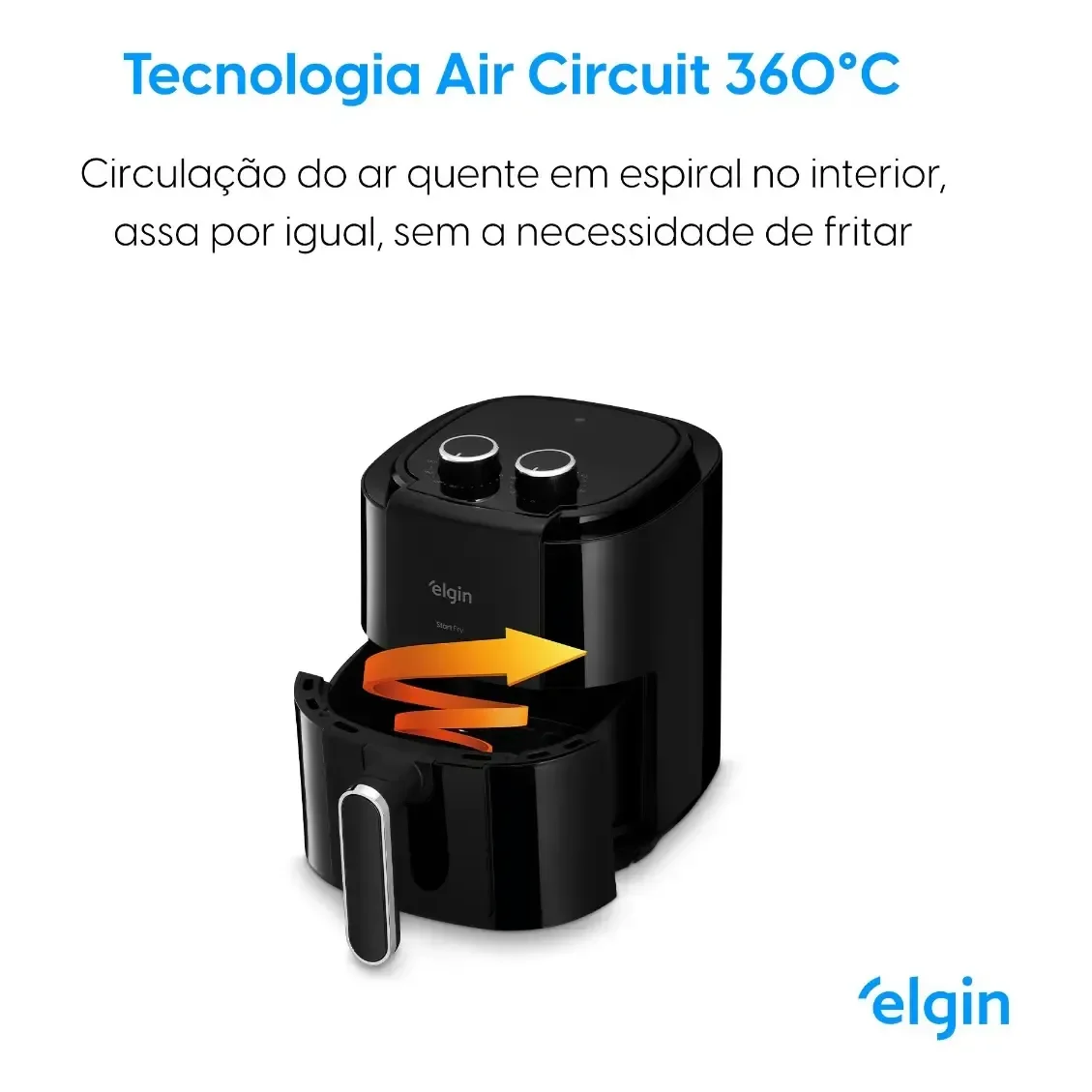 Vista frontal da Elgin Start Fry