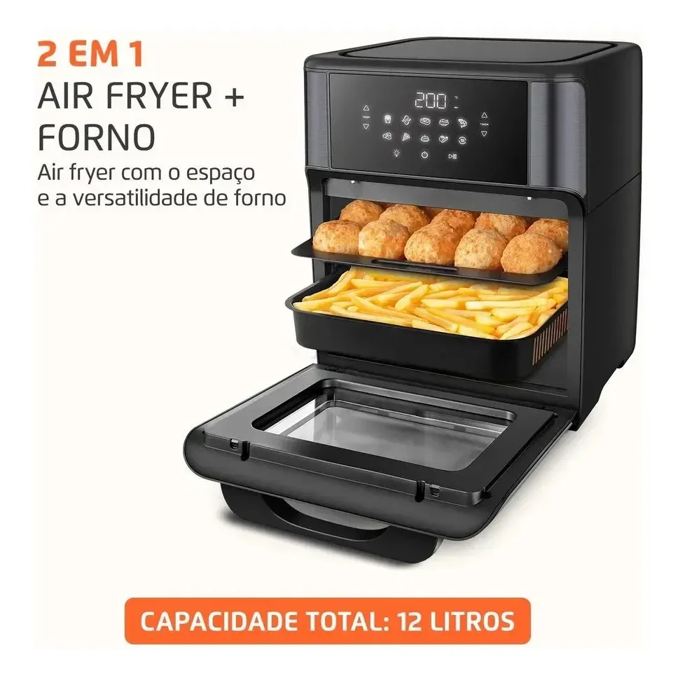 Air Fryer Mondial 2 em 1 com função forno