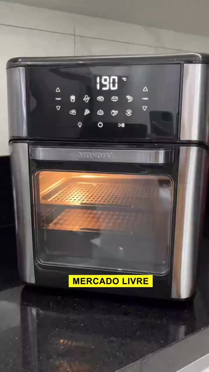 Air Fryer Mondial AFON-12L-BG em bancada de cozinha
