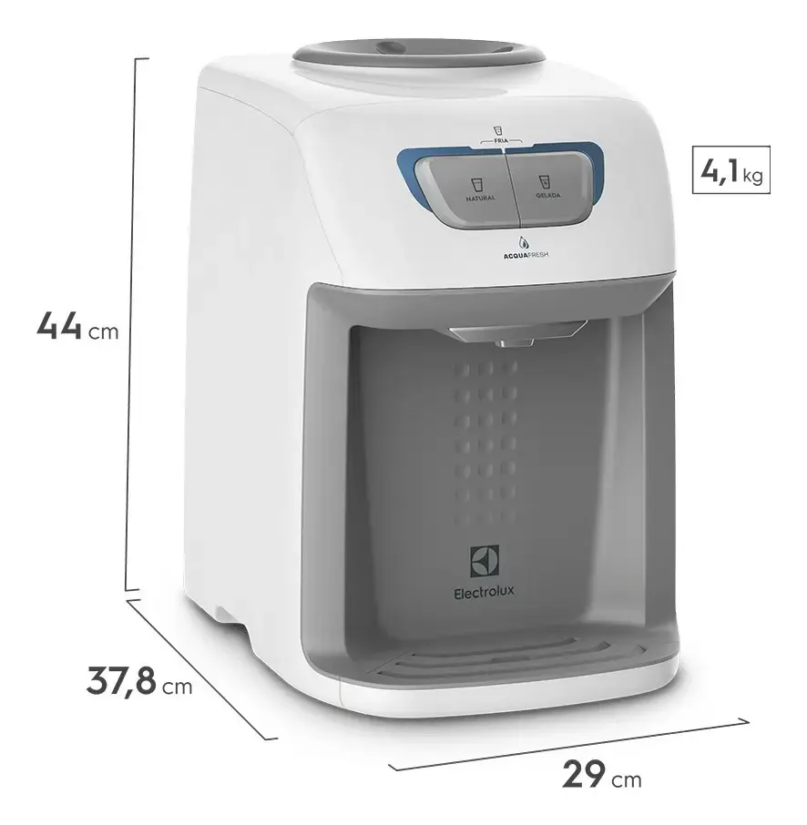 Dimensões do bebedouro Electrolux AcquaFresh Branco