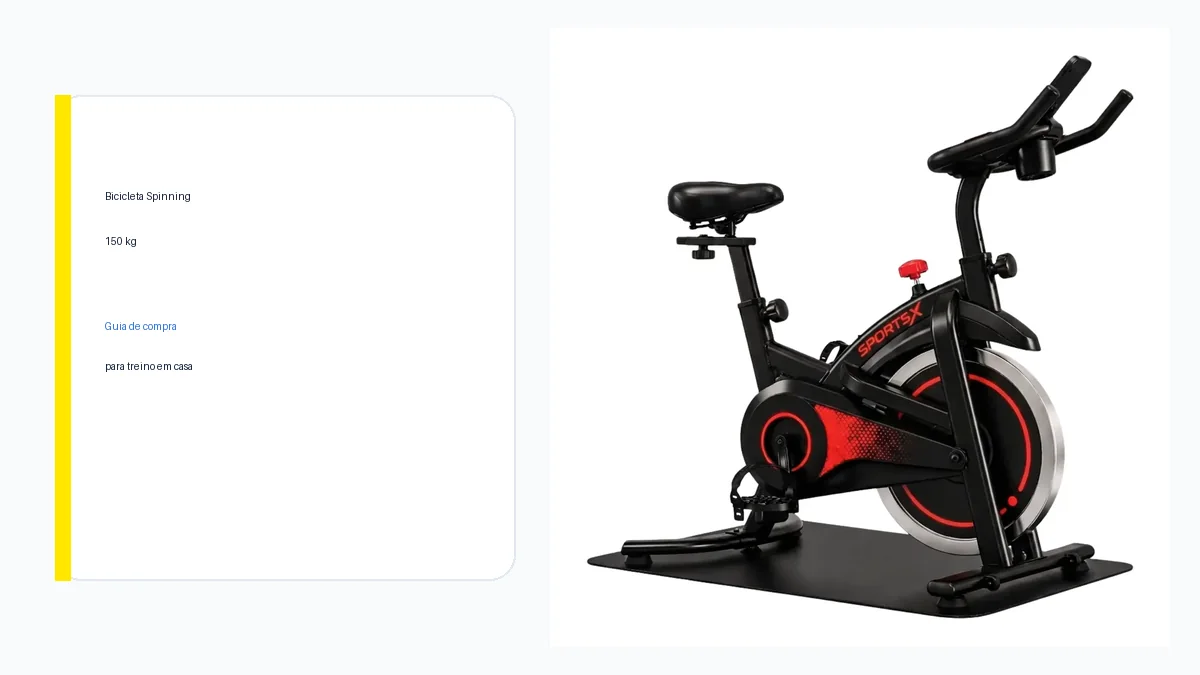 Bicicleta Ergométrica Spinning 150 kg para treino em casa: vale a pena?