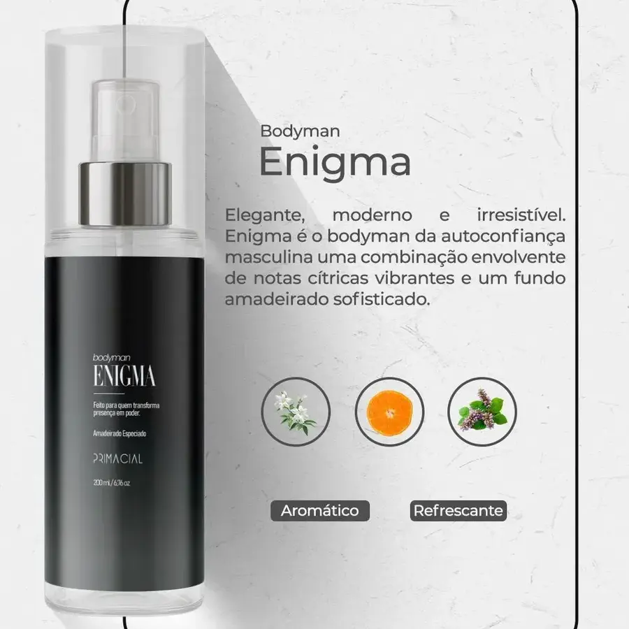 Apresentação do Body Splash Enigma e seu perfil aromático