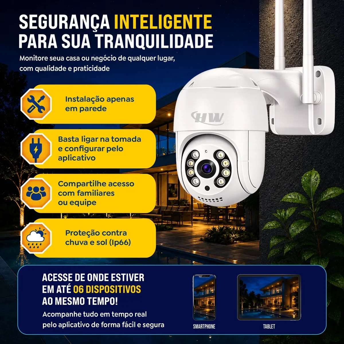 Instalação da câmera HW A8