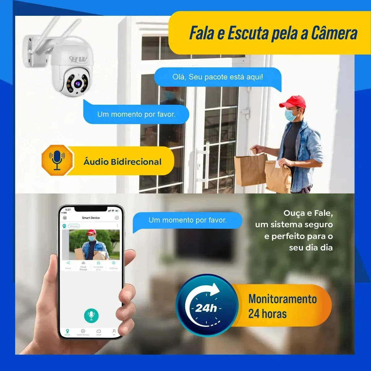 Proteção IP66 da câmera HW A8
