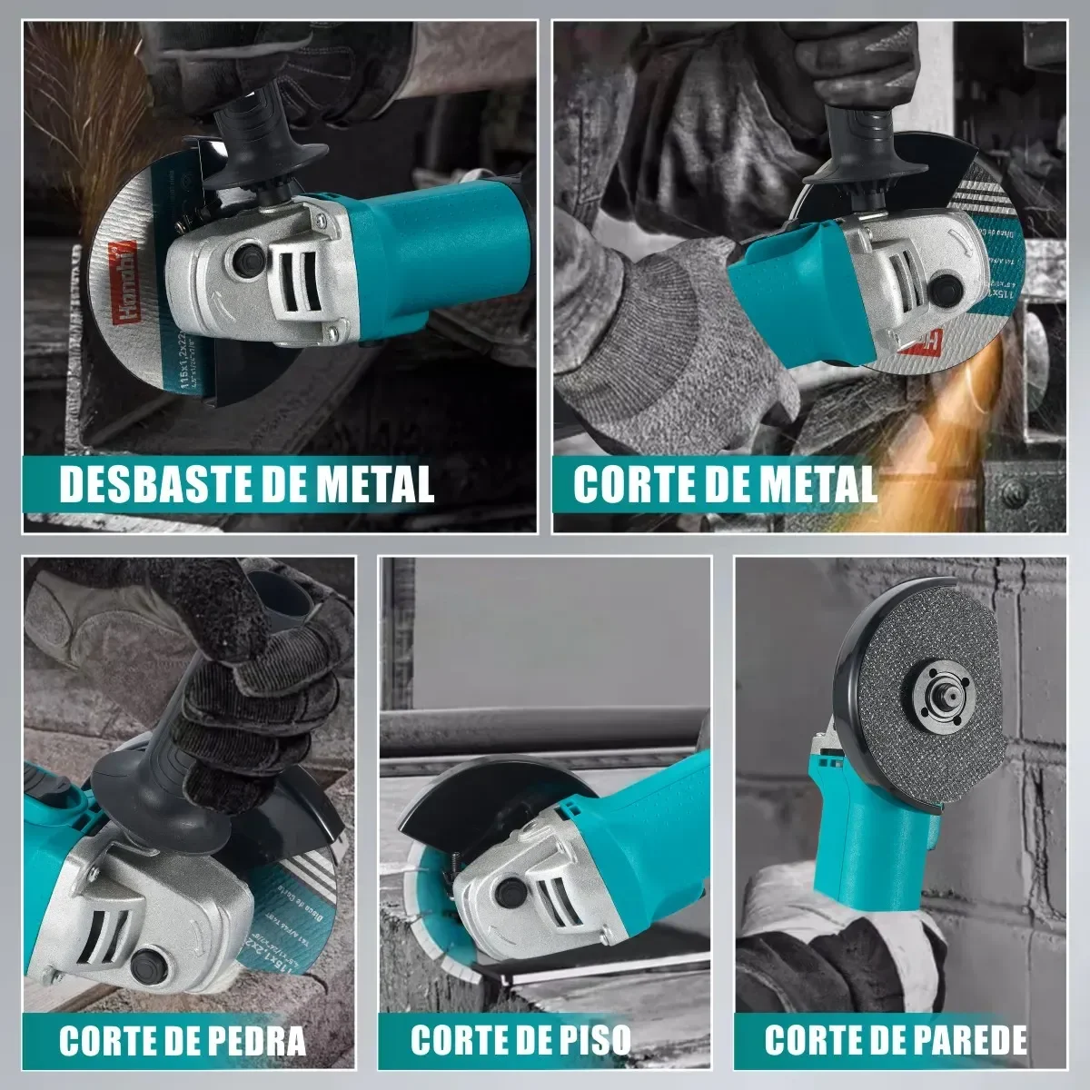 Esmerilhadeira Lixadeira Angular Hanabi 880W 115mm vale a pena? Análise completa
