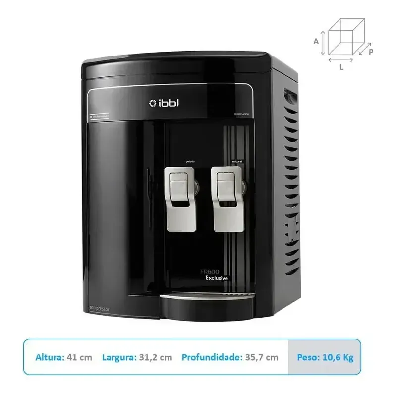 Medidas do IBBL FR600 Exclusive preto