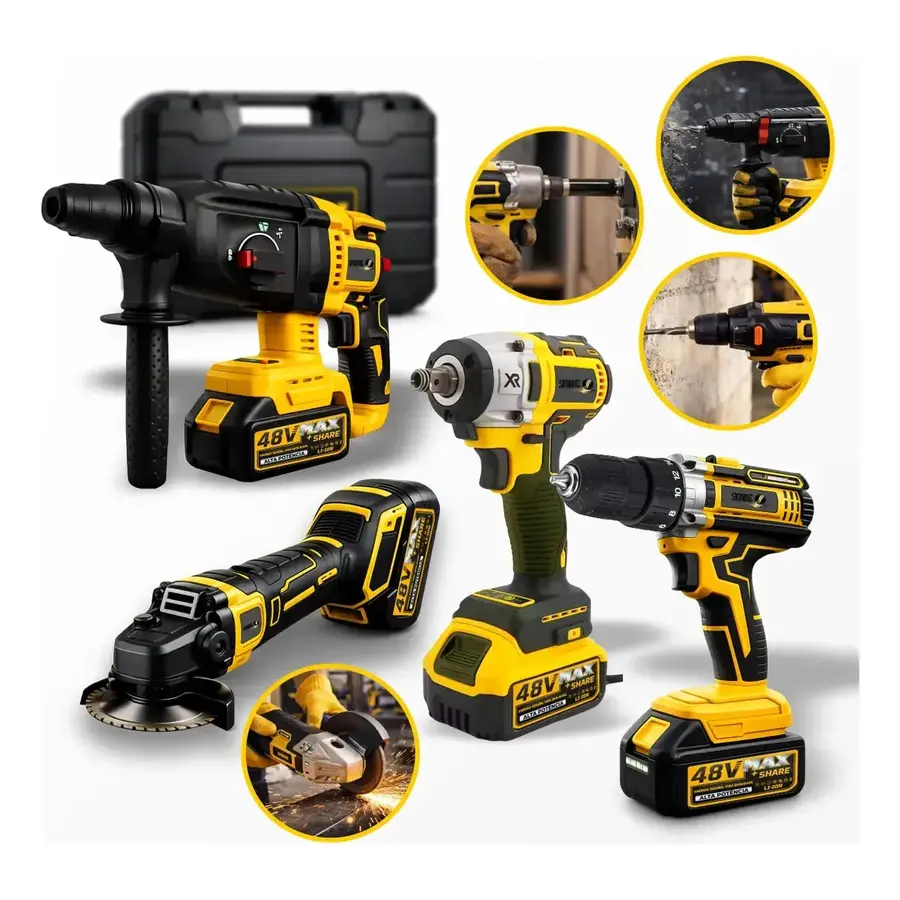 Kit Multi Ferramentas Simake 4 em 1 com duas baterias