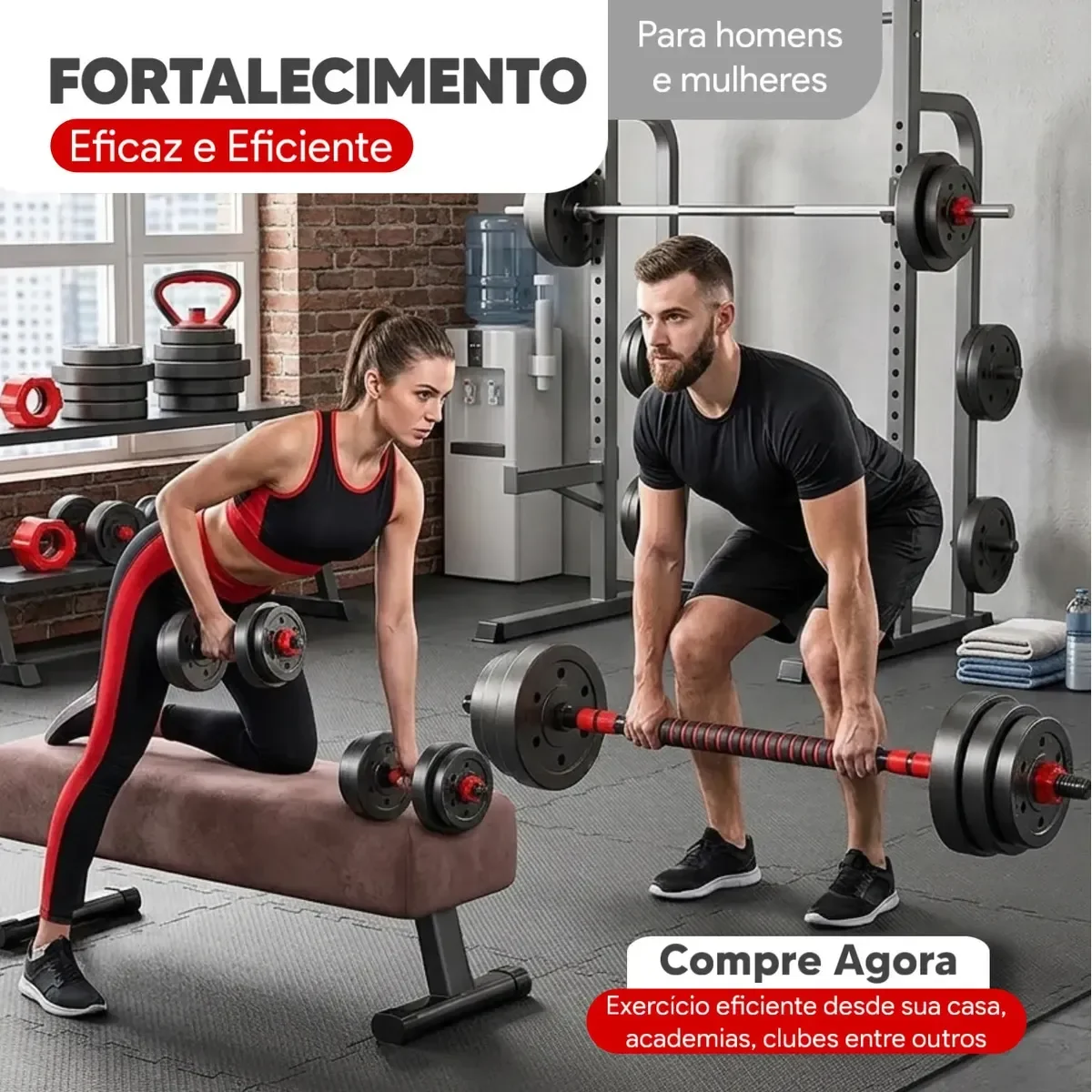 Kit Halteres, Barra, Anilhas e Kettlebell Ajustáveis 15kg vale a pena? Análise completa