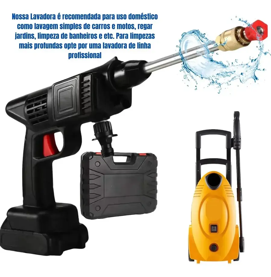 Comparação entre lavadora portátil doméstica e lavadora profissional