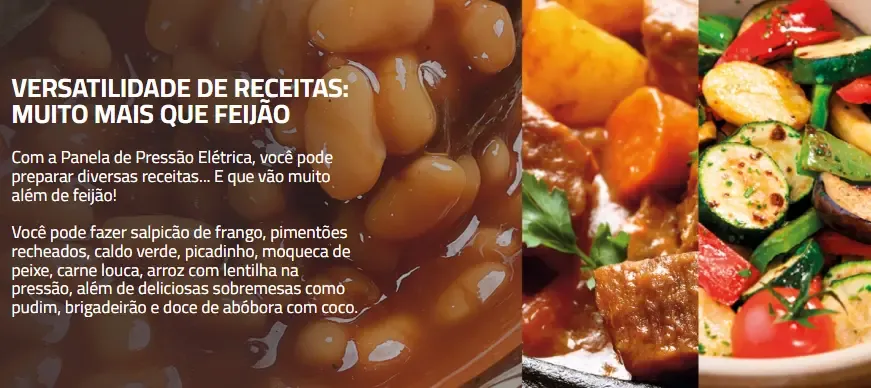 Exemplos de receitas para a Mondial PE-39 vermelha