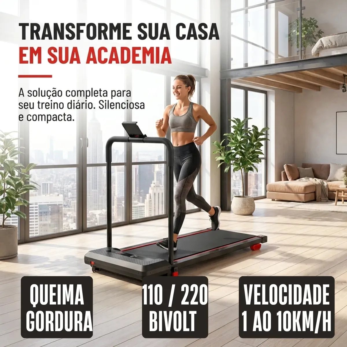 Esteira Ergométrica Elétrica Dobrável Residencial Cardio: vale a pena para usar em casa?