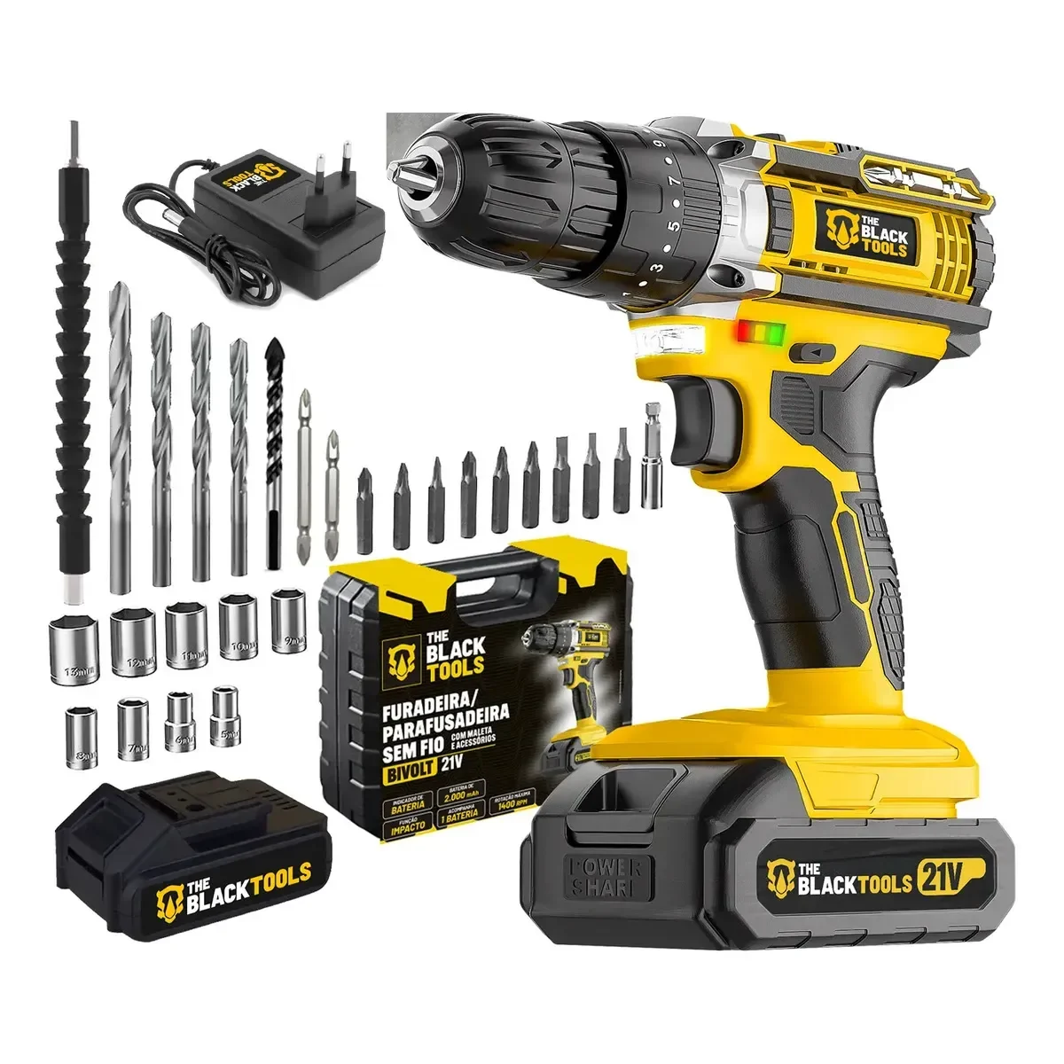 Parafusadeira e Furadeira de Impacto The Black Tools TB-21PW vale a pena? Análise completa