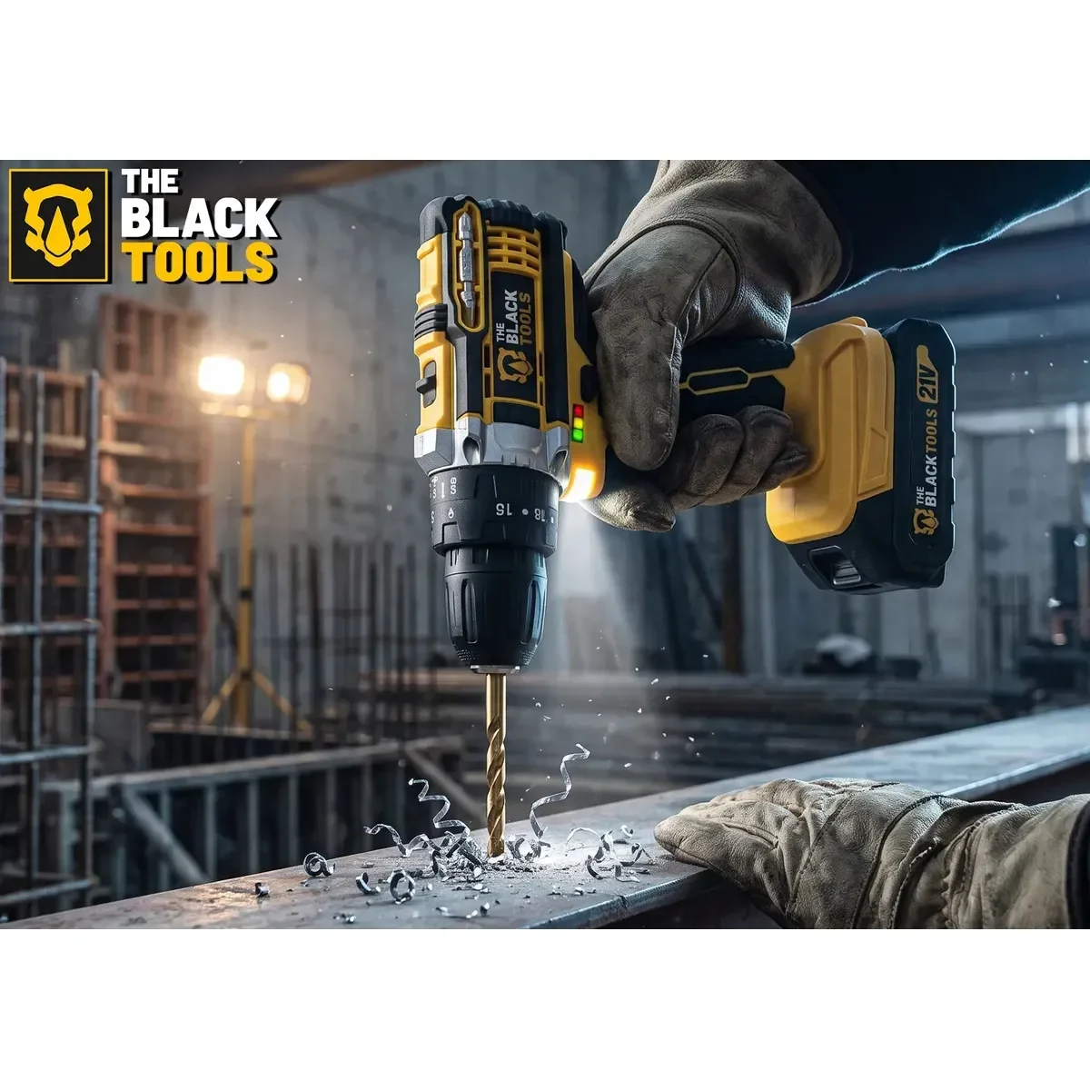 The Black Tools TB-21PW em perfuração de metal