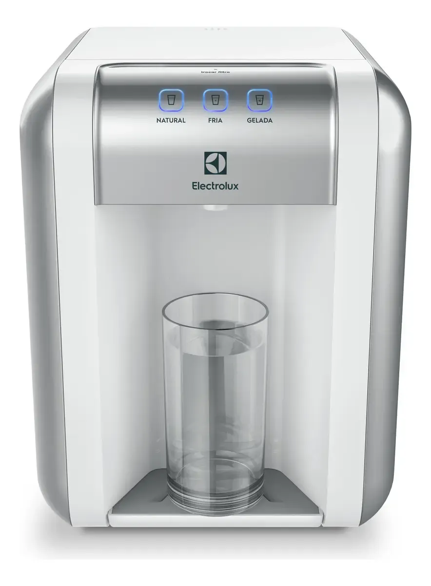 Painel do Purificador Electrolux PE11B com água natural fria e gelada
