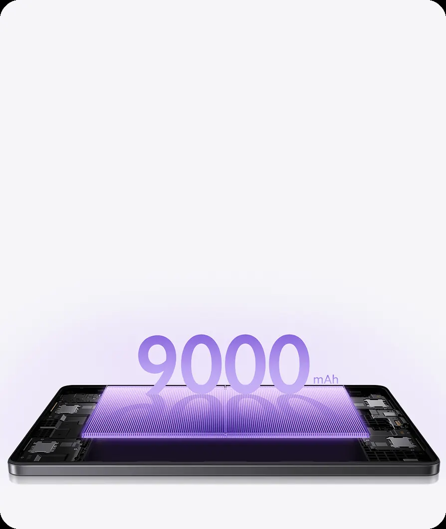 Bateria de 9000mAh do Redmi Pad 2