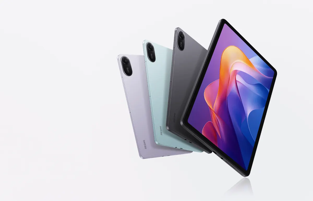 Redmi Pad 2 nas cores Graphite Gray, Mint Green e Lavender Purple