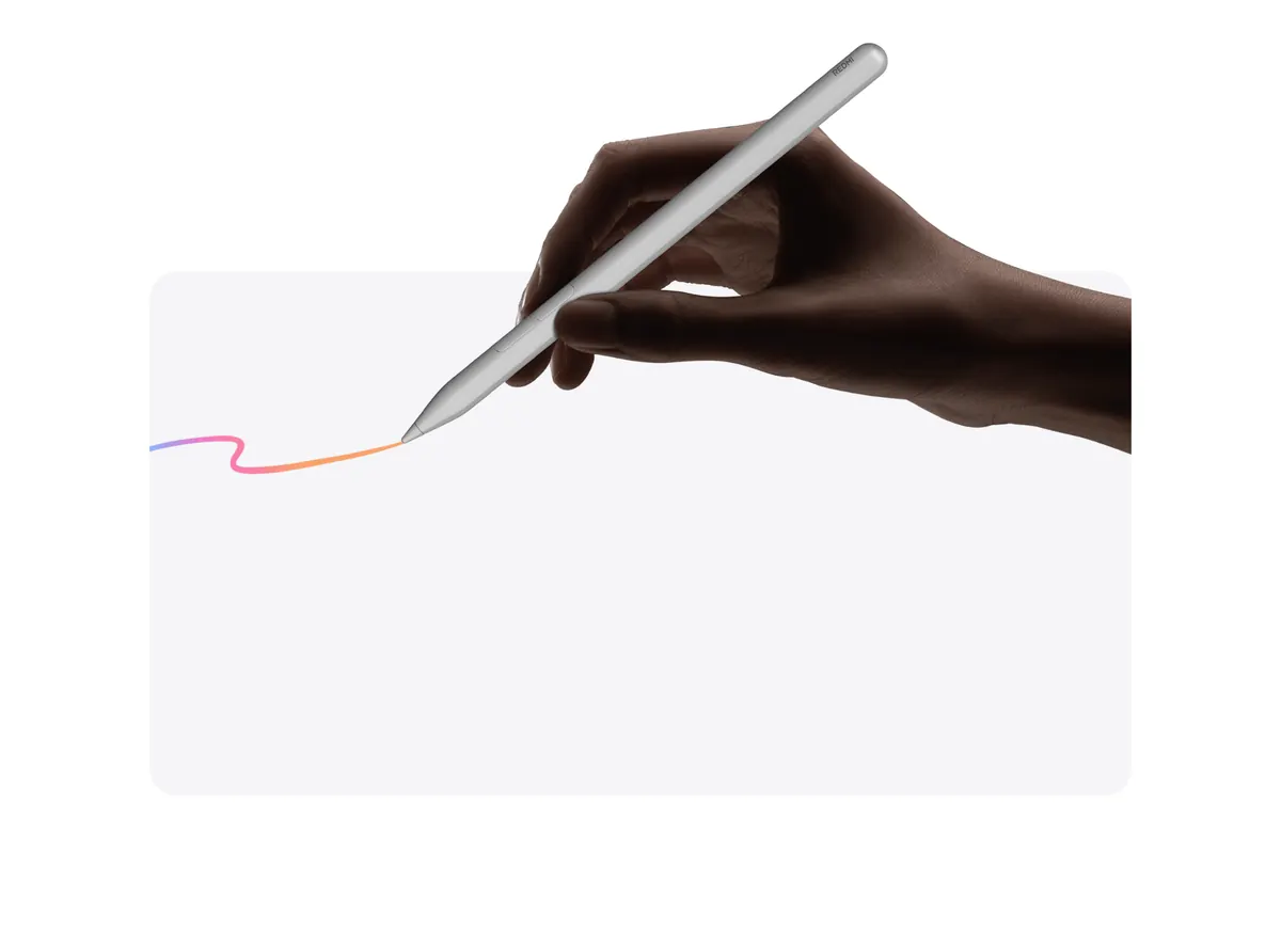 Redmi Smart Pen sendo usada para anotações